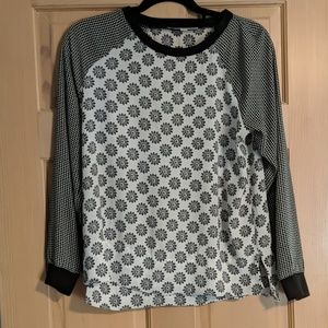 Black and White Loft Blouse